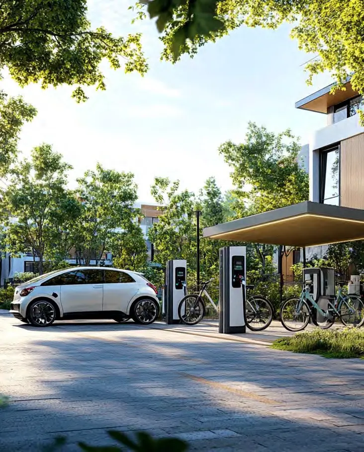 Electric vehicle charging in The Sustainable City